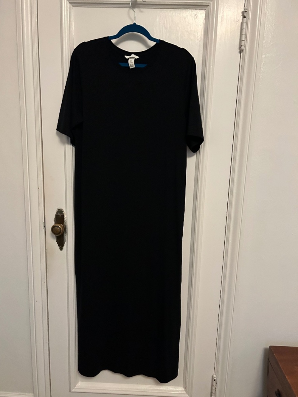 H&M Black Maxi T-Shirt Dress Size Medium